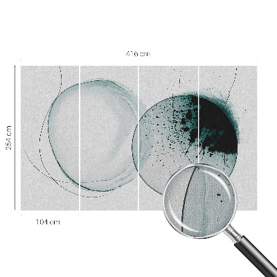 Fototapet för barn Gröna cirklar