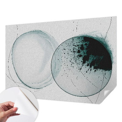 Fototapet för barn Gröna cirklar