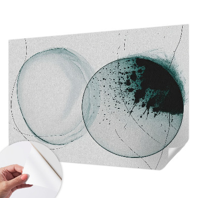 Fototapet för barn Gröna cirklar