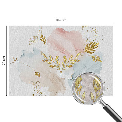 Självhäftande fototapet med ett botaniskt mönster