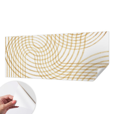 Självhäftande fotovägg med geometriska mönster