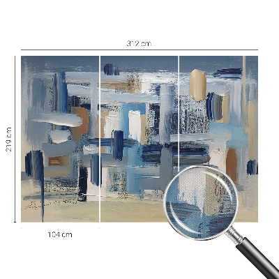 3D fototapet Abstraktionspenslar