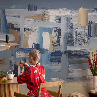 3D fototapet Abstraktionspenslar