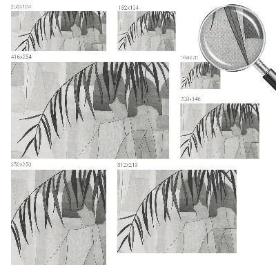 Fototapet barn Abstrakt palmträd