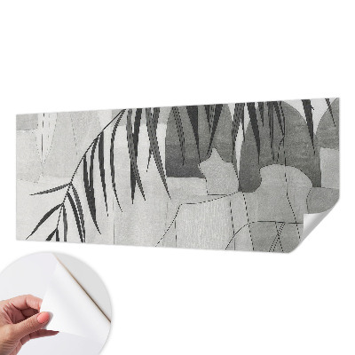 Fototapet barn med ett abstrakt motiv av palmträd