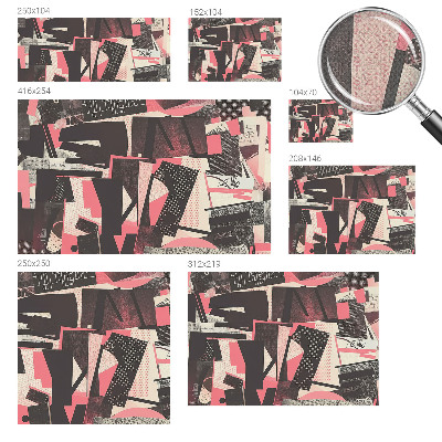 Fototapet barnrum Geometriskt collage