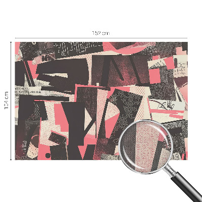 Fototapet barnrum med ett geometriskt collage