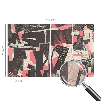 Fototapet barnrum med ett geometriskt collage