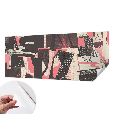 Fototapet barnrum med ett geometriskt collage