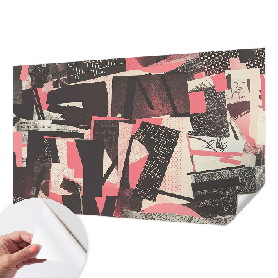 Fototapet barnrum med ett geometriskt collage