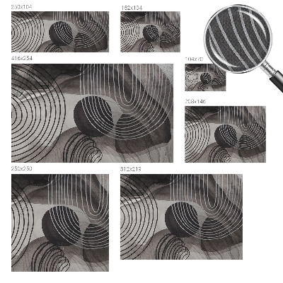 Självhäftande fotovägg Formernas harmoni