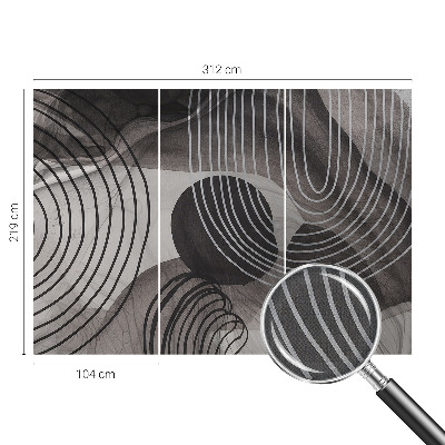 Självhäftande fotovägg Formernas harmoni