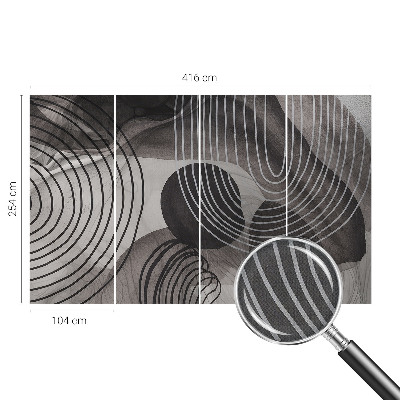 Självhäftande fotovägg Formernas harmoni