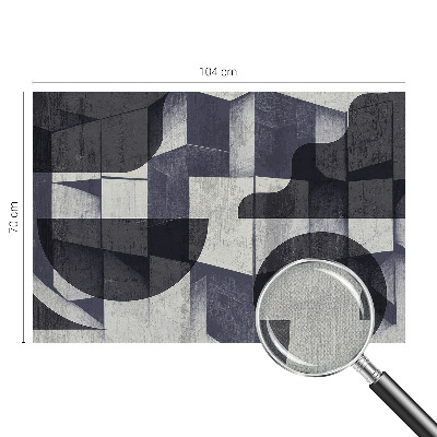 Peel and stick fototapet med ett geometriskt symmetriskt mönster