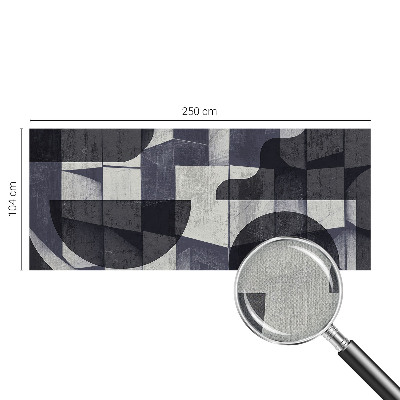 Peel and stick fototapet med ett geometriskt symmetriskt mönster