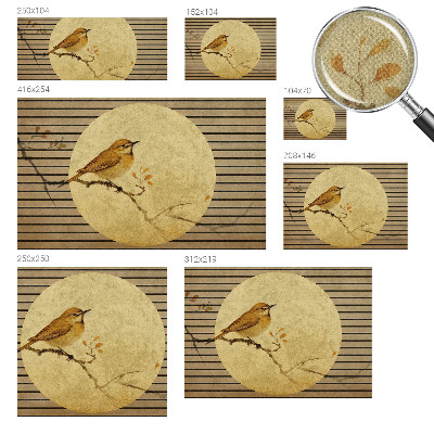 3D fototapet Harmonifågel