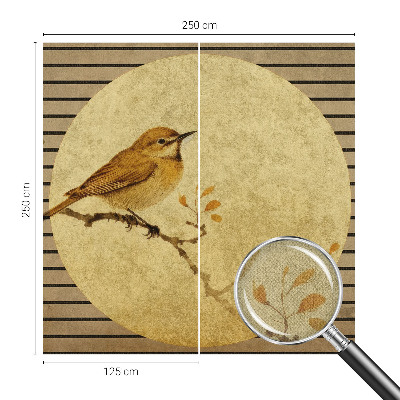 3D fototapet Harmonifågel