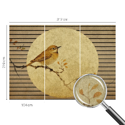 3D fototapet Harmonifågel