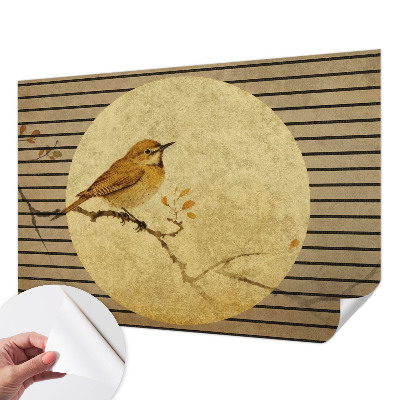 3D fototapet Harmonifågel