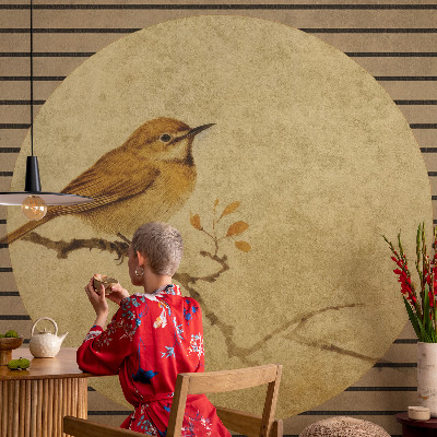 3D fototapet Harmonifågel