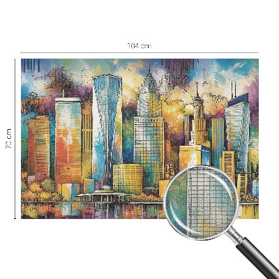 Självhäftande fotovägg Stadspanorama