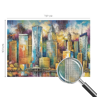 Självhäftande fotovägg Stadspanorama