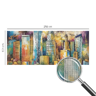 Självhäftande fotovägg Stadspanorama