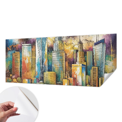 Självhäftande fotovägg Stadspanorama
