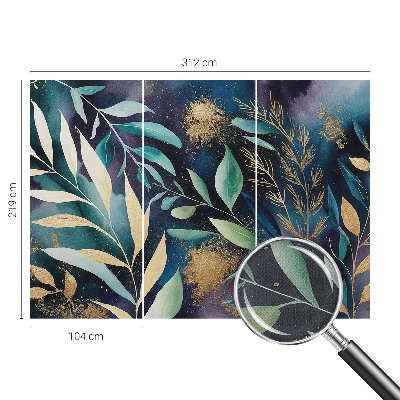 Fototapet barn Botaniska blad