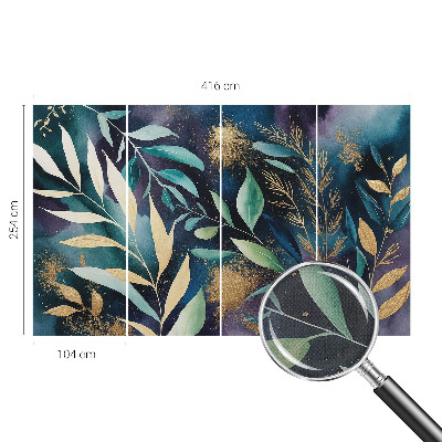 Fototapet barn Botaniska blad