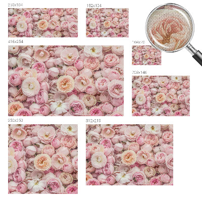 Självhäftande fototapet med motiv av vackra blommor