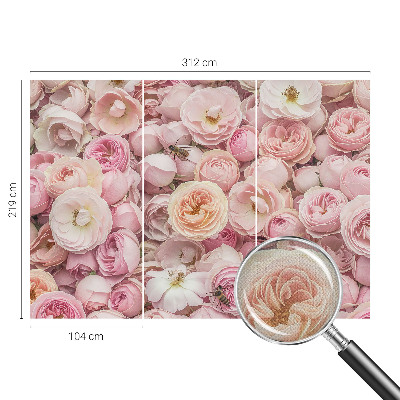 Självhäftande fototapet med motiv av vackra blommor