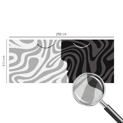 3D fototapet med abstrakta ansikten