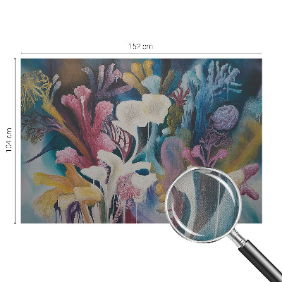 Självhäftande fotovägg med ett blommigt motiv