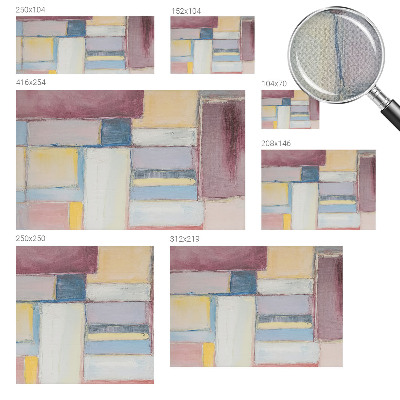 Peel and stick fototapet med geometriska former