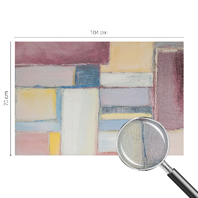 Peel and stick fototapet med geometriska former