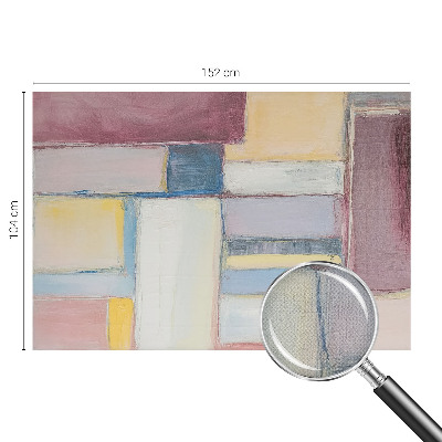 Peel and stick fototapet med geometriska former