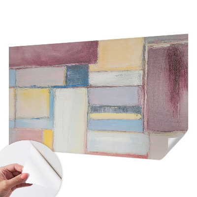 Peel and stick fototapet med geometriska former