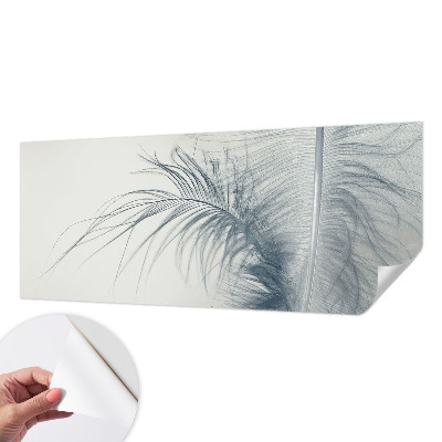 3D fototapet med motiv av en fin fjäder