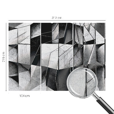 Fototapet barn med geometrisk abstraktion