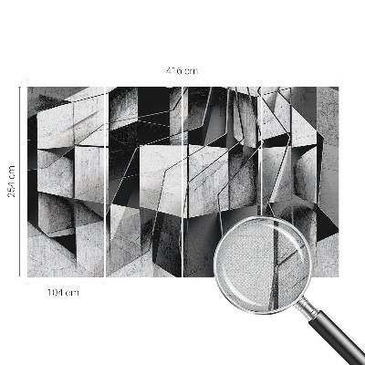 Fototapet barn med geometrisk abstraktion