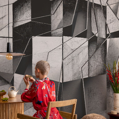 Fototapet barn med geometrisk abstraktion