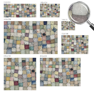 Självhäftande fototapet Färgglad mosaik