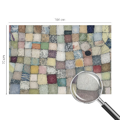Självhäftande fototapet med ett färgglatt mosaikmotiv