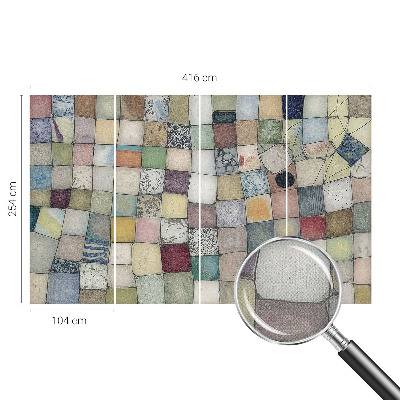 Självhäftande fototapet Färgglad mosaik