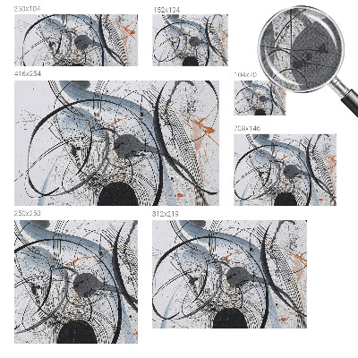 Peel and stick fototapet med ett uttrycksfullt abstrakt motiv