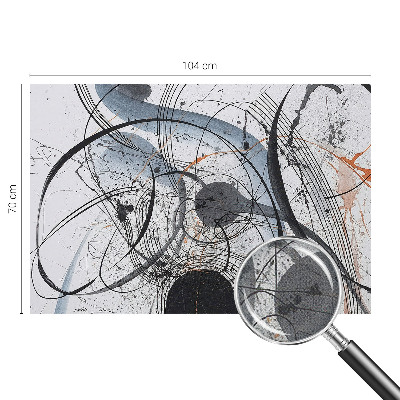 Peel and stick fototapet med ett uttrycksfullt abstrakt motiv