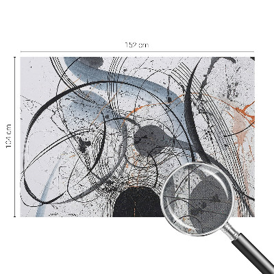 Peel and stick fototapet med ett uttrycksfullt abstrakt motiv