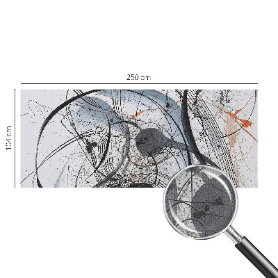 Peel and stick fototapet med ett uttrycksfullt abstrakt motiv