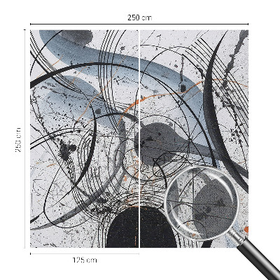 Peel and stick fototapet med ett uttrycksfullt abstrakt motiv
